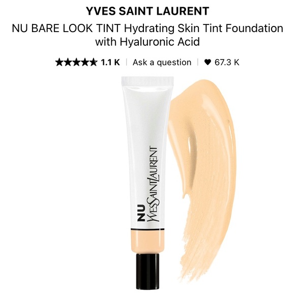 YSL NU Hydrating Skin Tint Foundation with Hyaluronic Acid #1 - Picture 5 of 5